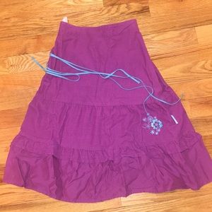 Girl’s Purple Denim Skirt